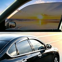 Bloss One Way Privacy Window Film Heat Blocking, Black Silver,23.6" x 78.7"