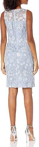 Miniatura 7 de Alex Evenings - Vestido corto bordado para mujer con chaqueta de ilusión