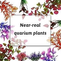 Vista 4 de PietyPet Aquarium Decorations Plants, 10pcs Aquarium Decor Colorful Plants, Fish Tank Accessories, Fish Tank Plant Plastic Decoration for Aquariums
