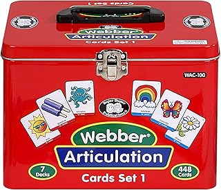 Super Duper Publications | Set of 7 Webber® Articulation Card Decks (Combo Set 1) | Educational Learning Resource for Children | Flashcards for Speech Therapy