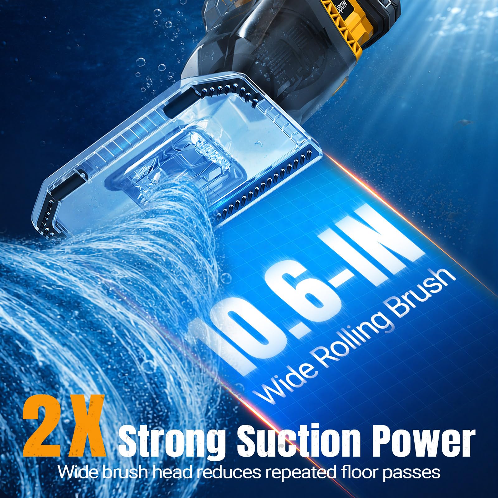 Aspiratore portatile senza fili per piscina compatibile con Dewalt, fuori terra | Piscina fuori terra, senza fili, portatile, compatibile con Dewalt, design portatile