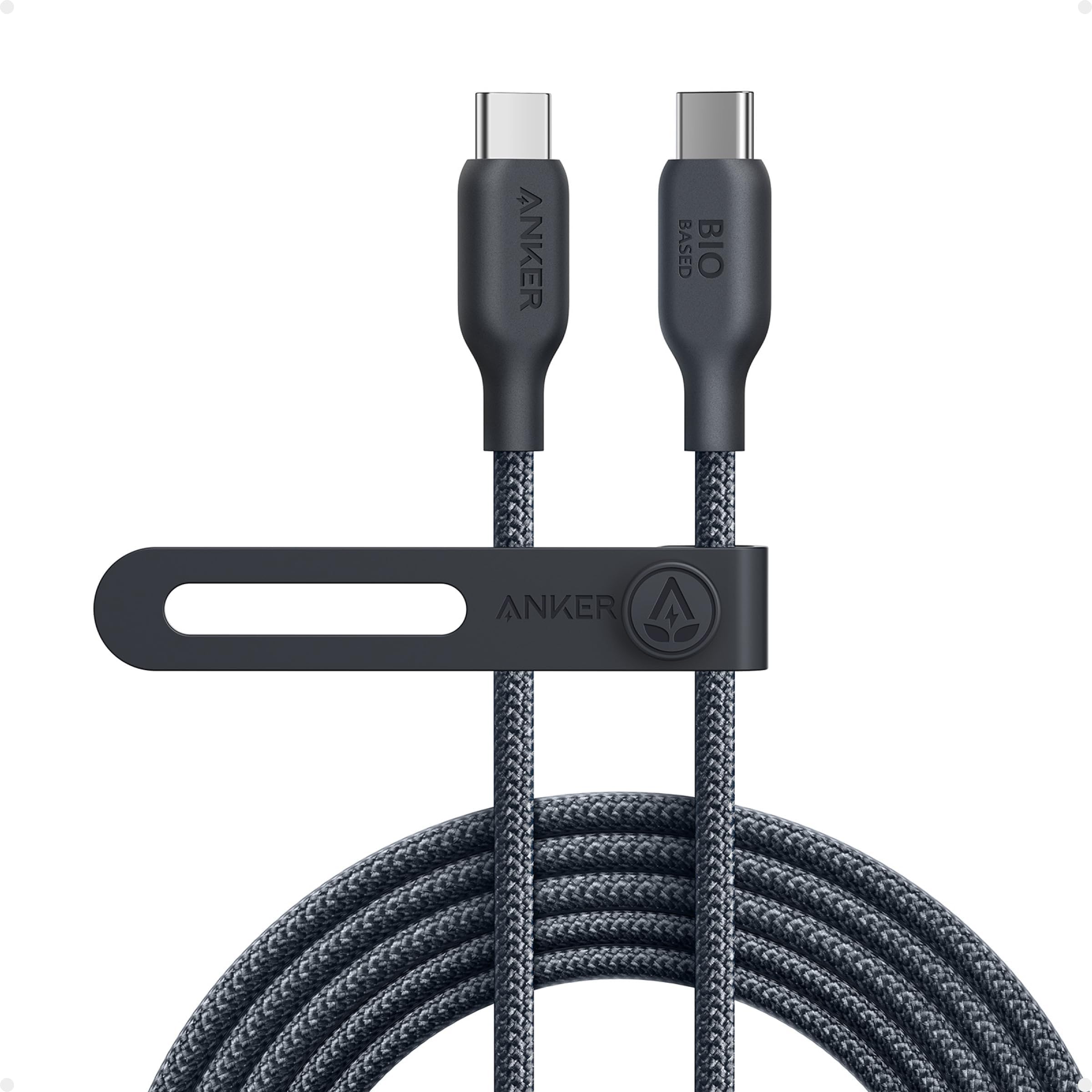 543 USB C to USB C Cable (240W, 10ft), USB 2.0 Bio-Nylon Charging Cable for MacBook Pro, iPhone 17/16/15, iPad Pro, Samsung Galaxy,and More(Phantom Black)