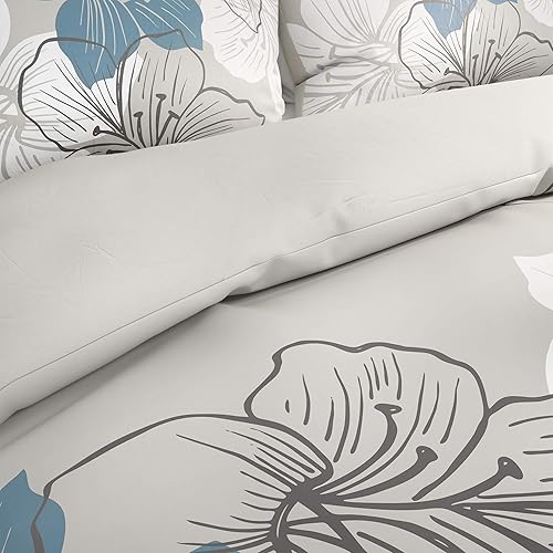 Miniatura 2 de Lavish Home Collection - Juego de edredón y fundas de almohada de 3 piezas, hipoalergénicos, de microfibra transpirable con estampado floral