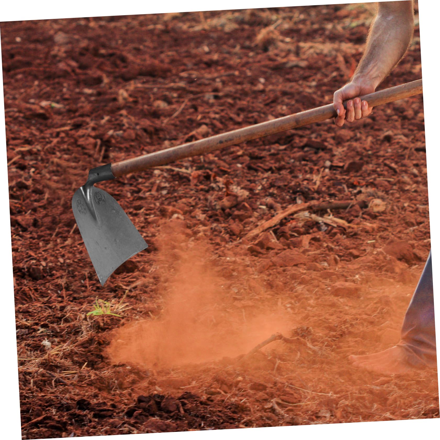 Agricoltura Attrezzi Pala da Zappatura in Manganese Steel di Alta Durezza, Design Allargato, Attrezzi Orto per Lavori di Aratura e Cura del Terreno
