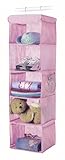 6636-1234-PINK Hanging Accessory Shelves, Pink