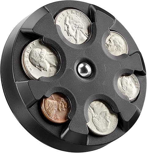 JOYTUTUS Soporte para monedas, organizador portátil de cambio de monedas, soporte universal para monedas para automóvil, carteras, bolsillos