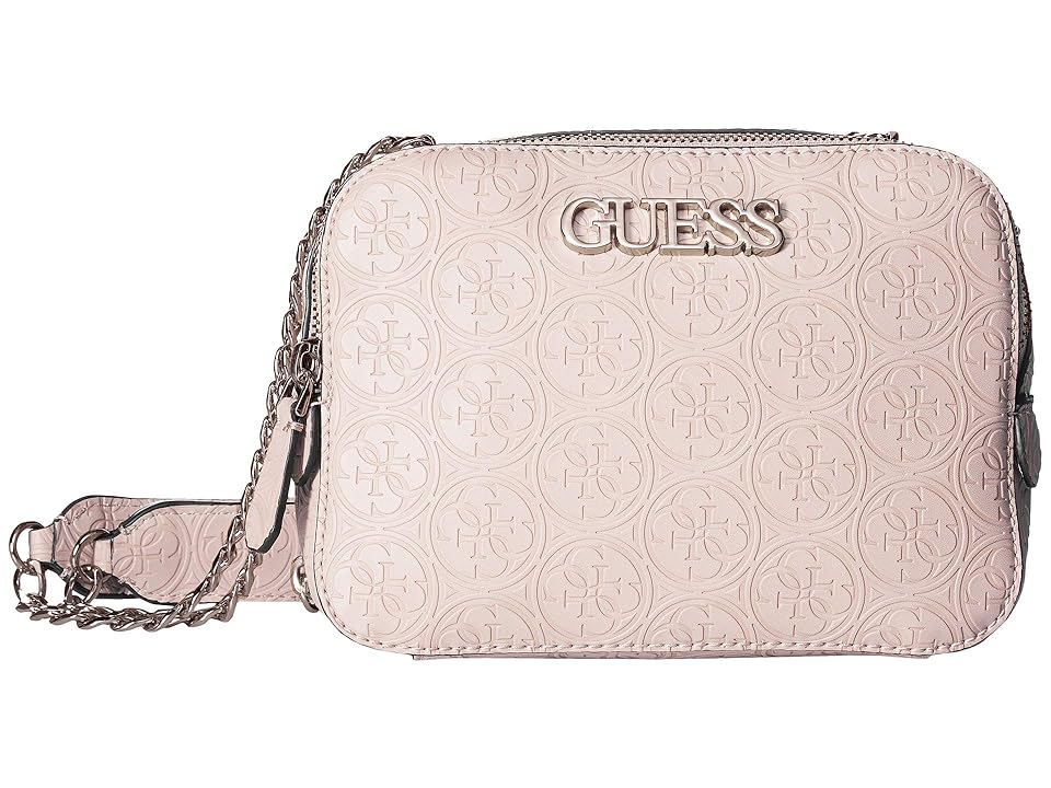 

GUESS Heritage Pop Convertable Camera Bag (Blush) Handbags, Pink