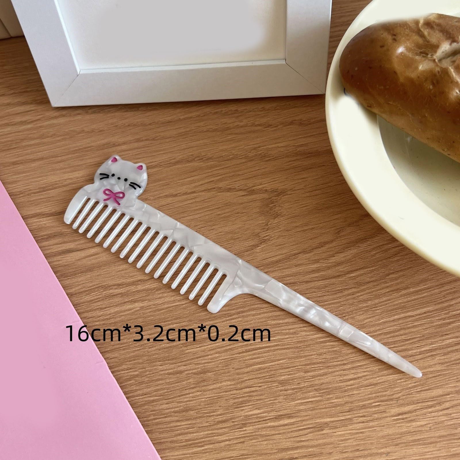 Amazon | アセテートヘアコーム滑らかな輝きポータブルサイズ静電無料
