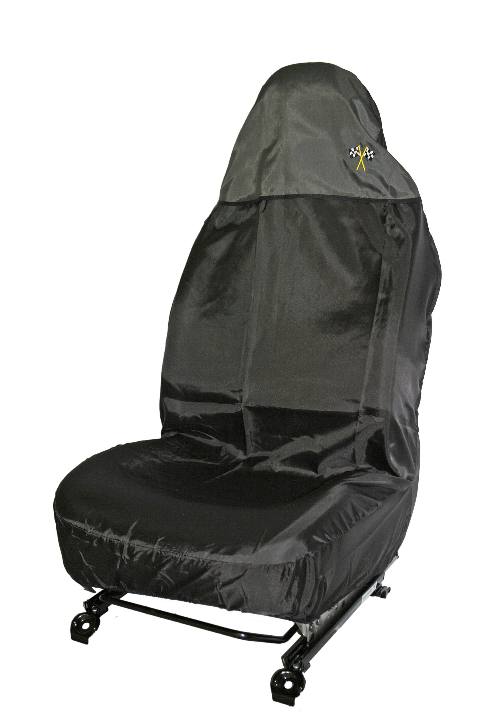 Universal fit, Car/Van Seat Cover, Black/Grey, Single Cover