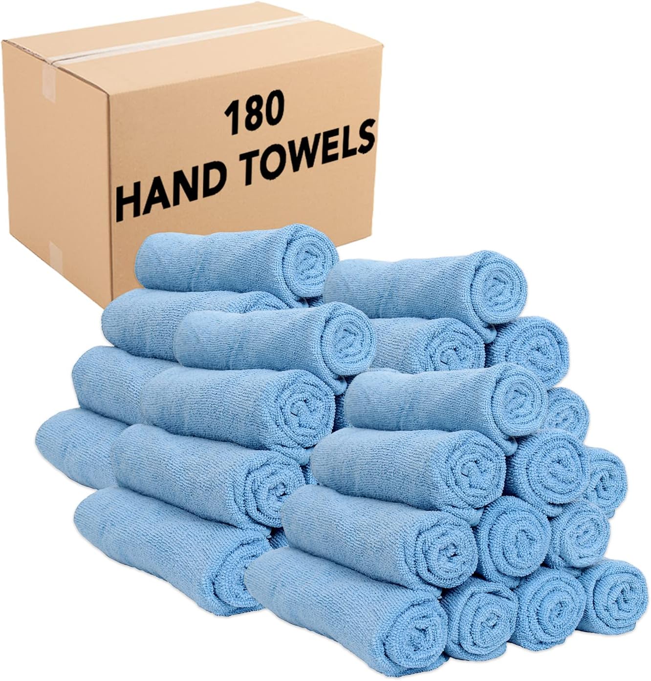 Arkwright Microfiber Gym Towel - (Pack of 12) Soft Lightweight Quick Dry Hotel Quality Hand Towels, Sweat Absorbent, Perfect for Workout, Yoga, Spa, Bathroom, 15 x 24 in, Red