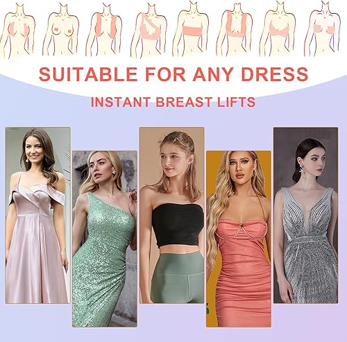 Miniatura 6 de TopBine Cintas de senos, Boobytape para levantamiento de senos, cinta adhesiva para senos, cinta adhesiva invisible para tetas