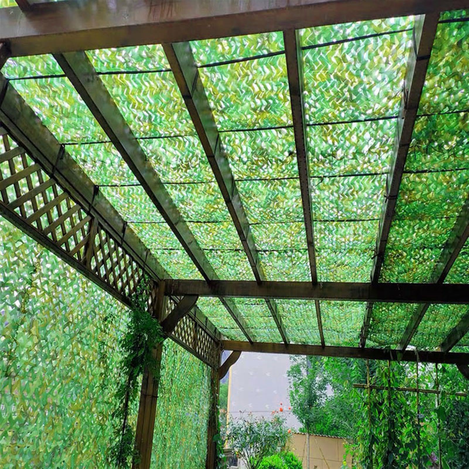 Dwuwarstwowa siatka maskująca, 5 x 5 m, na polowanie, kemping, strzelanie wojskowe, tkanina Oxford, ukrycie, las, osłona taktyczna, sprzęt outdoorowy