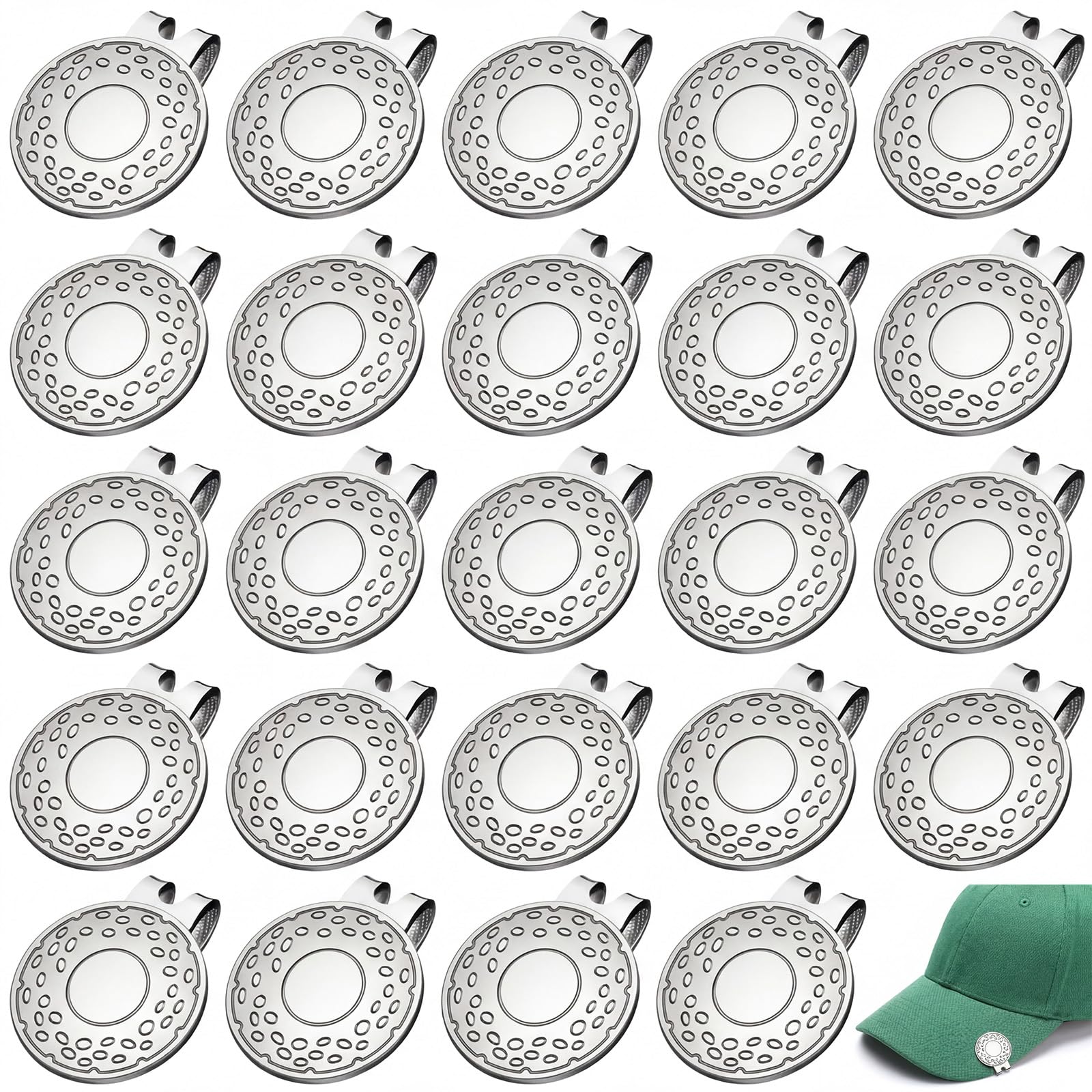 Golf Ball Marker Magnetic Hat Clip