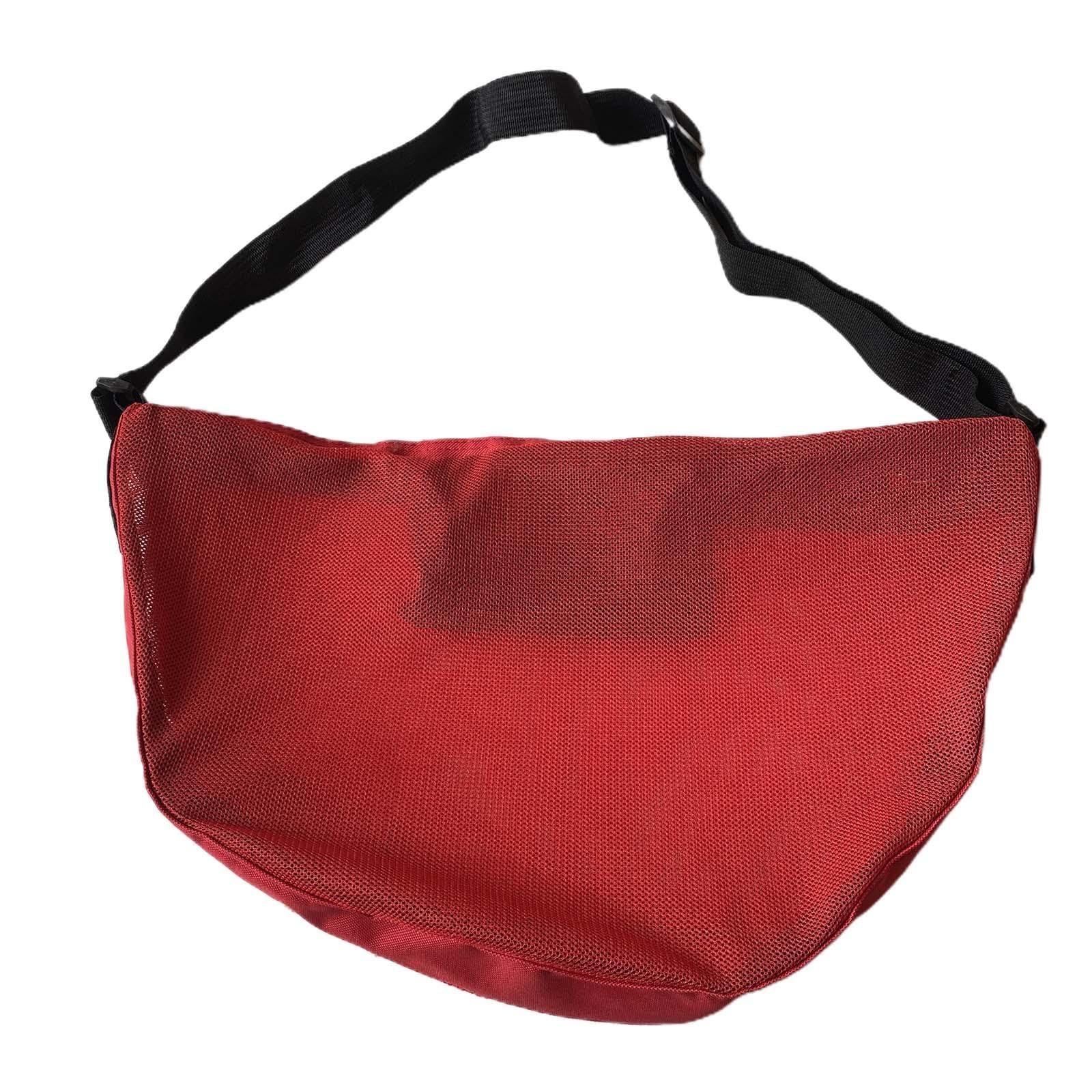 ATORSE Basketball Carry Bag Balls Holder Lightweight Storage Outdoor Ball Bags Mesh Red-image-39
