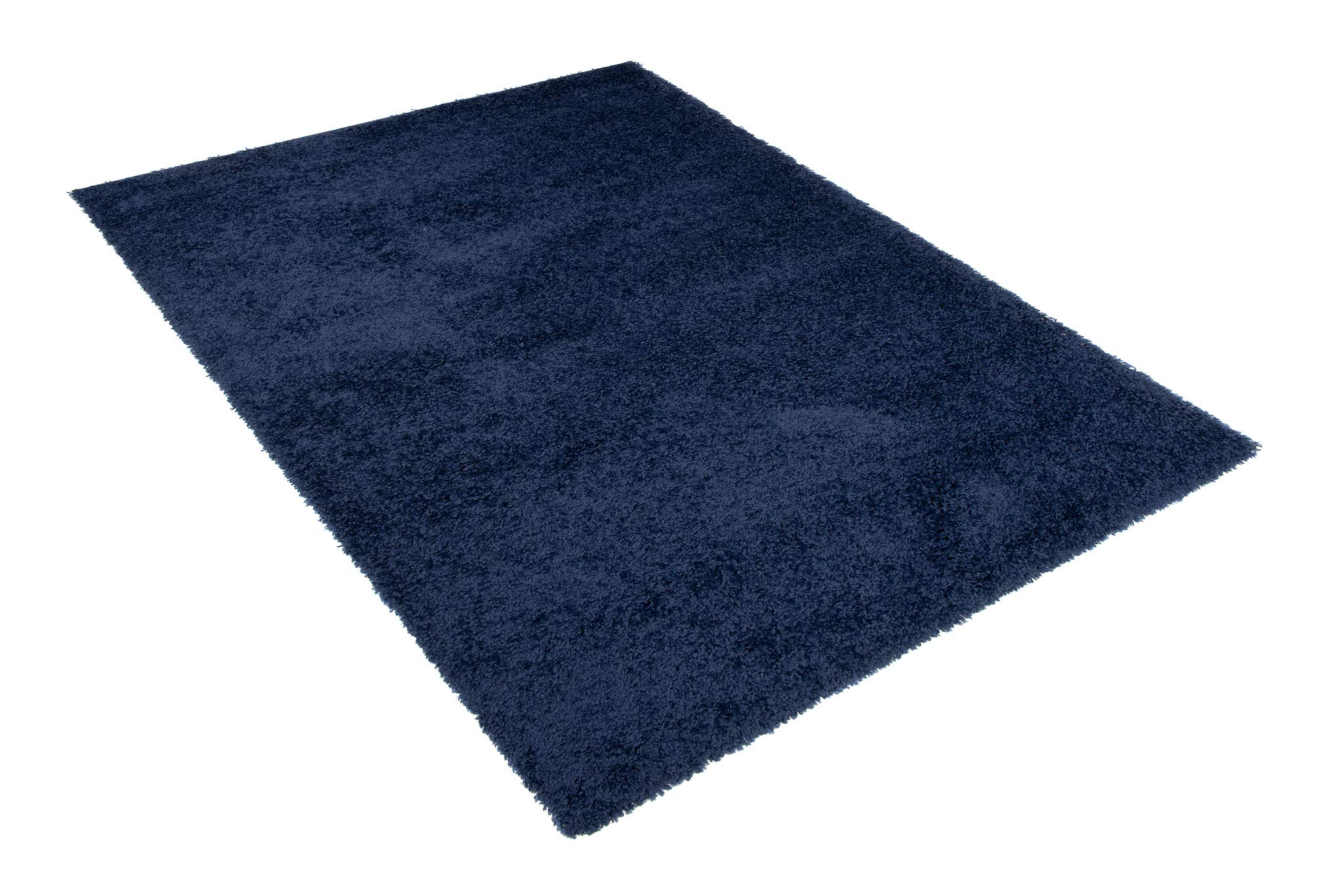 Essence dywan Shaggy, wysokie runo, ciemnoniebieski, jednokolorowy, miękki, nowoczesny, prostokątny, do salonu, sypialni, Ökotex 300 x 400 cm