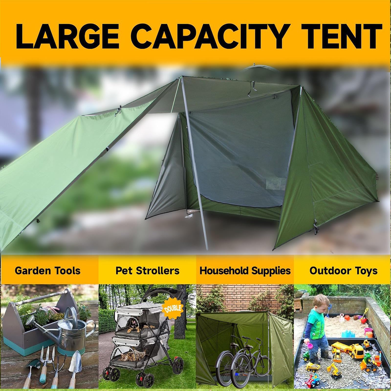 Amazon.co.jp: Eijooahz-ZJ サイクルガレージ 取り外し可能なシェード