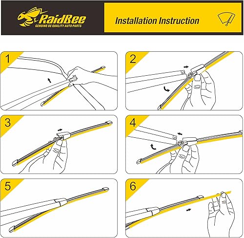 Miniatura 4 de RaidBee Escobilla de limpiaparabrisas trasera, repuesto de 11 pulgadas en G para Escape 2022-2013, Expedition 2022-2018 para limpiaparabrisas