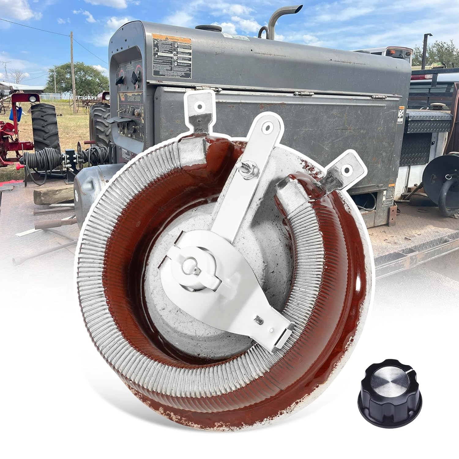 Rheostat 64 Ohm 150W Fit for Lincoln Welder SA-200 SA-250 SA-300, Classic I II III IIID 300D, Pipeliner 200D/200G, SAE 200/300/350/400 Welder Generator Replace M5090C M-5090-C