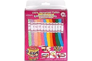 36-Pack Embroidery Floss Friendship Bracelets Set