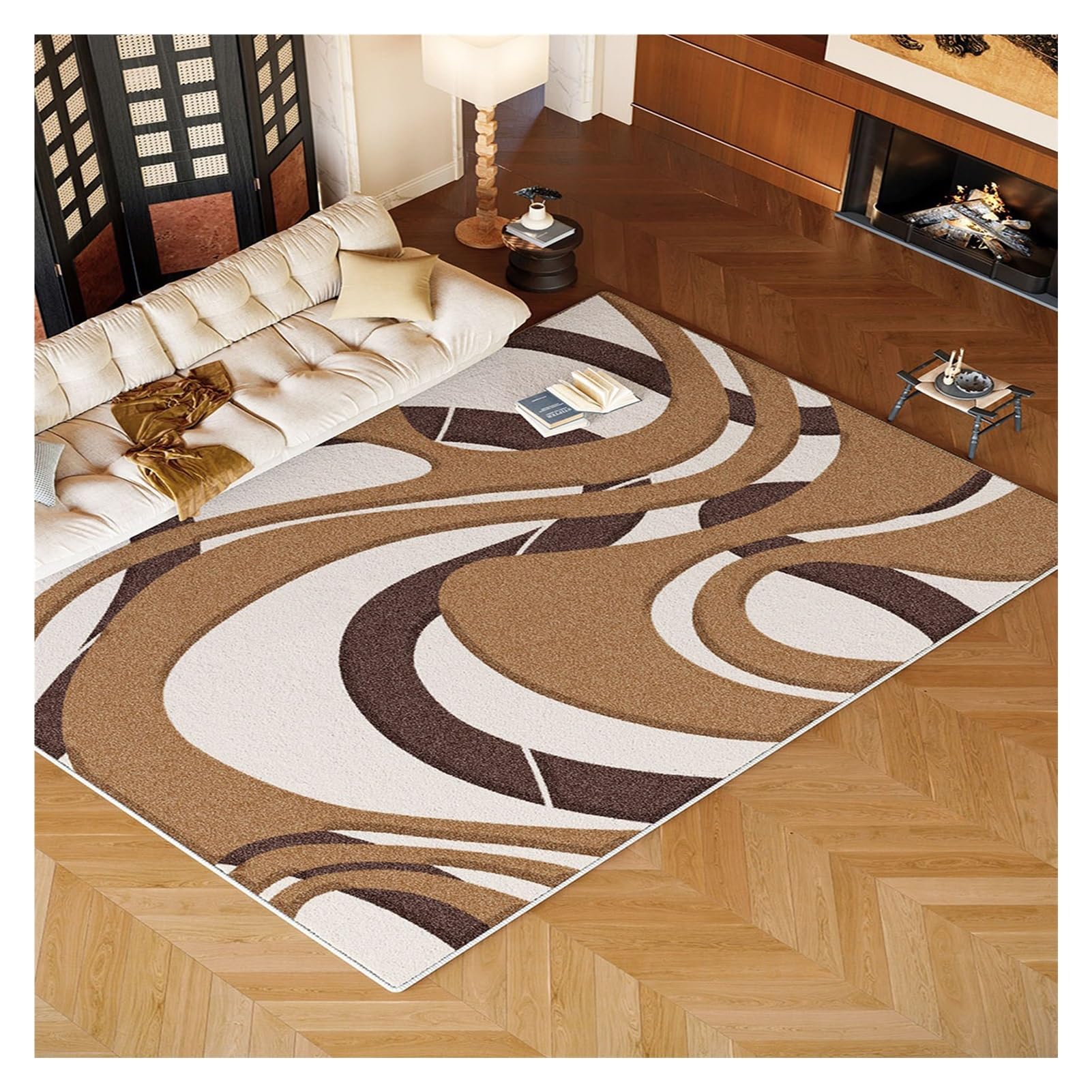 Tapis de porte grand intérieur 140x200cm lavable à poils courts pour salon