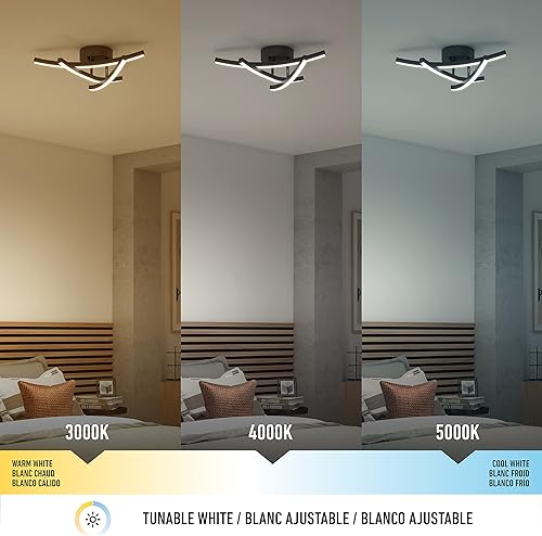 Miniatura 8 de artika Orly - Soporte empotrado LED moderno de 12 W, diseño negro elegante, ideal para cualquier espacio, 850 lúmenes, ajustable 3000-4000-5000K