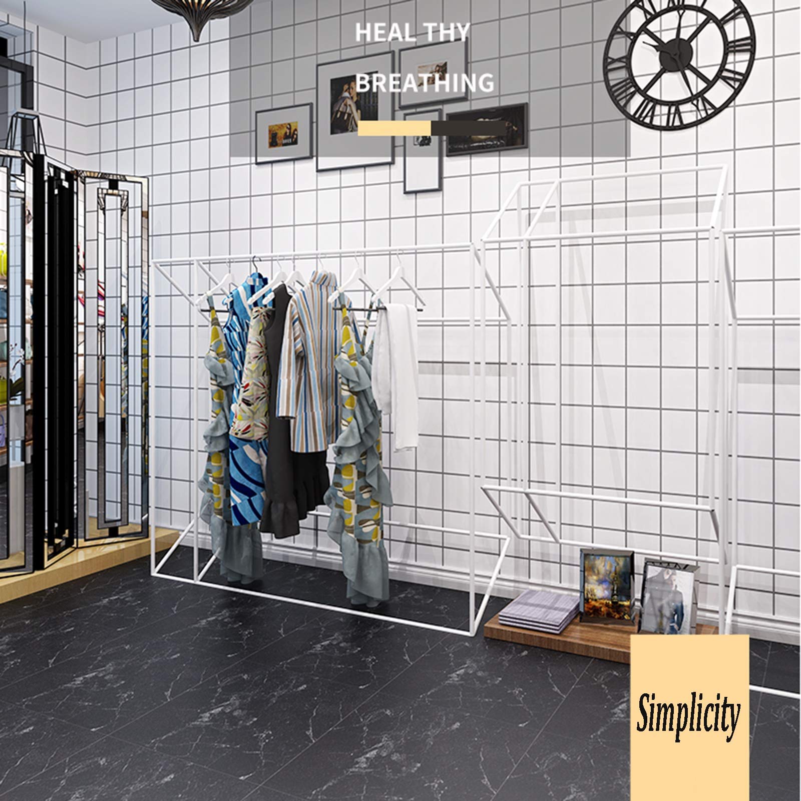 Carta da parati Carta Da Parati Black Bianco Autoadesivo Moderno Moderno Adesivo Per La Decorazione Della Casa Semplice Ed Squisito, Carta Da Parati Non Tessuta Che È Facile Da Incollare E Peeling, 0,