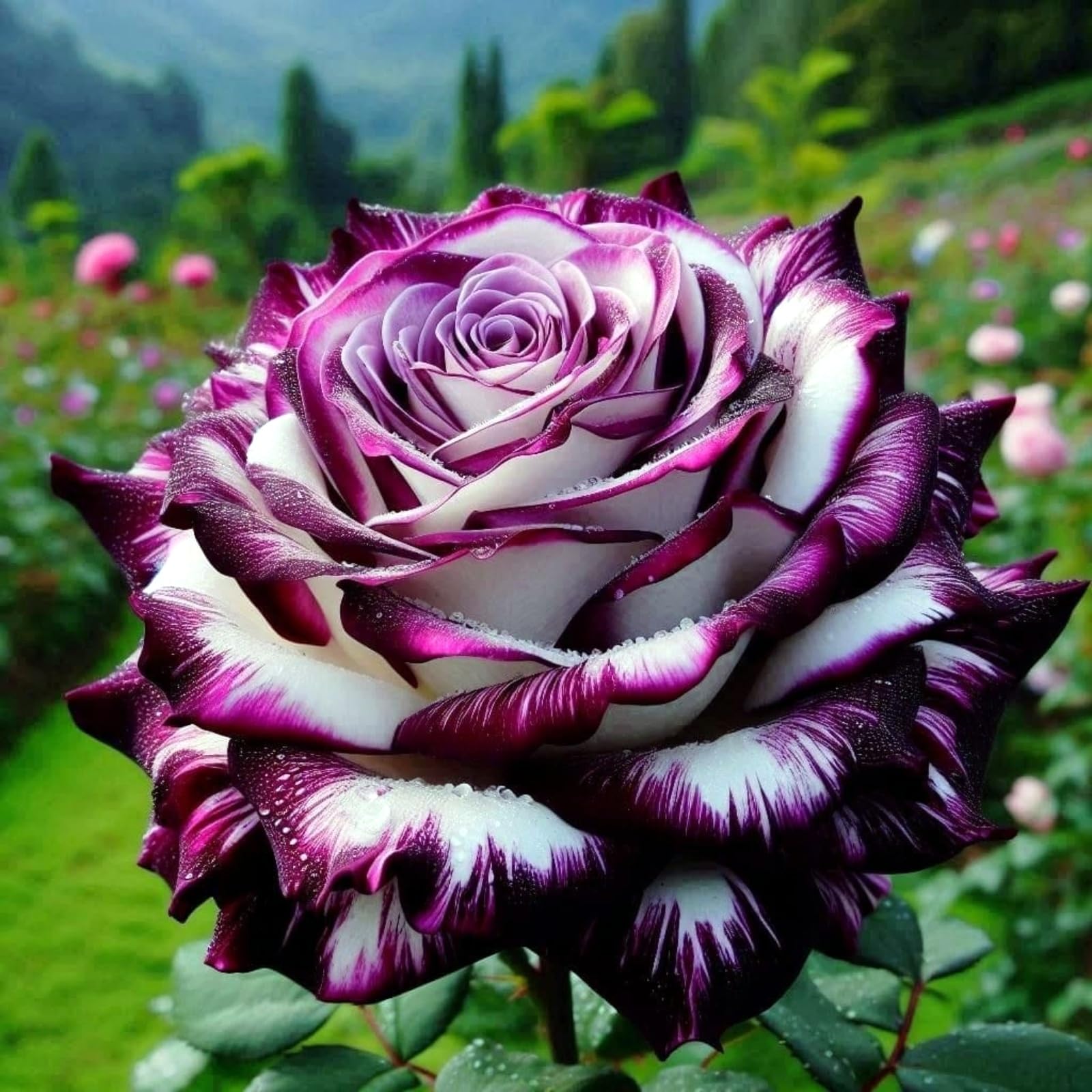 Rose Rhizome Flowers, Hardy Perennial, Garden Decoration, No Watering Required, Professional Planting, Suitable for Spring and Autumn-1 Rhizome-A