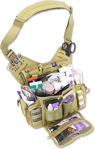 Miniatura 9 de Lightning X Surtida Trauma Tactical Sling Pack De Primeros Auxilios Gear bolsa de primeros auxilios MEDIC Kit