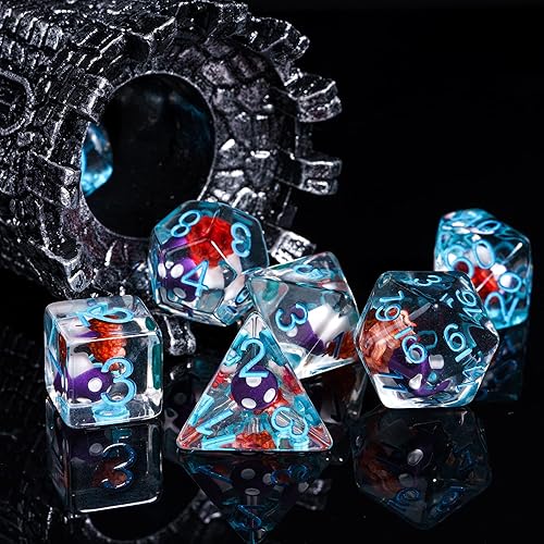Miniatura 44 de UDIXI - Juego de dados poliédricos DND; juego de dados para Dungeons & Dragons, dados de calavera para DND, RPG, MTG y otros juegos de mesa