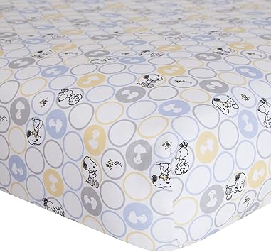snoopy crib sheet