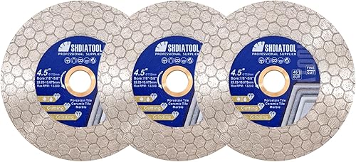 Miniatura 10 de SHDIATOOL Hoja de sierra de diamante de 4-12 pulgadas, disco de corte de azulejos, cortador de muela para azulejos de cerámica, cerámica, granito,