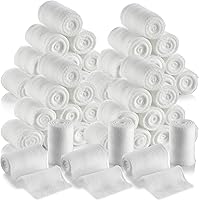 Vista 16 de MEDca gasa médica elástica rollo de cinta para vendajes para cuidar heridas. Paquete de 12 rollos de 4 pulgadas x 12 yardas