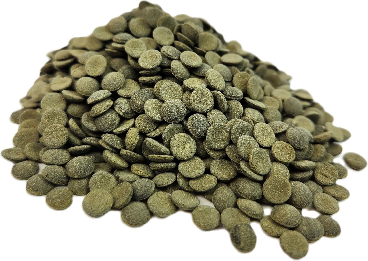 Aquatic Foods Inc. 8mm - 1/3" Spirulina & Green Algae Sinking Wafers for Shrimp, Snails, Crabs, Crayfish, Plecos, Catfish, Bottom Fish, All Tropical Fish...WL 2-lbs 4oz Med Jar