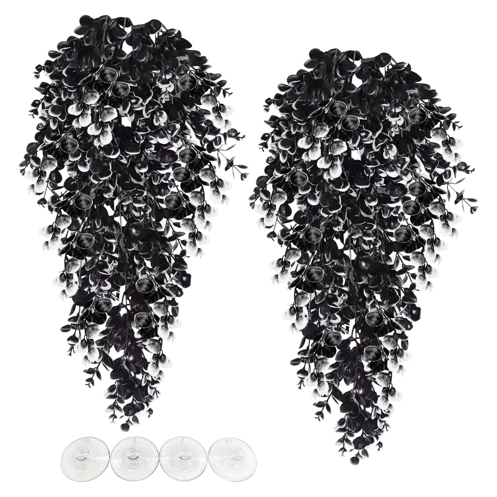 Hamiledyi Fake Reptile Plants 2 Pack Hanging Fake Plants - habitat decor | Mubboo