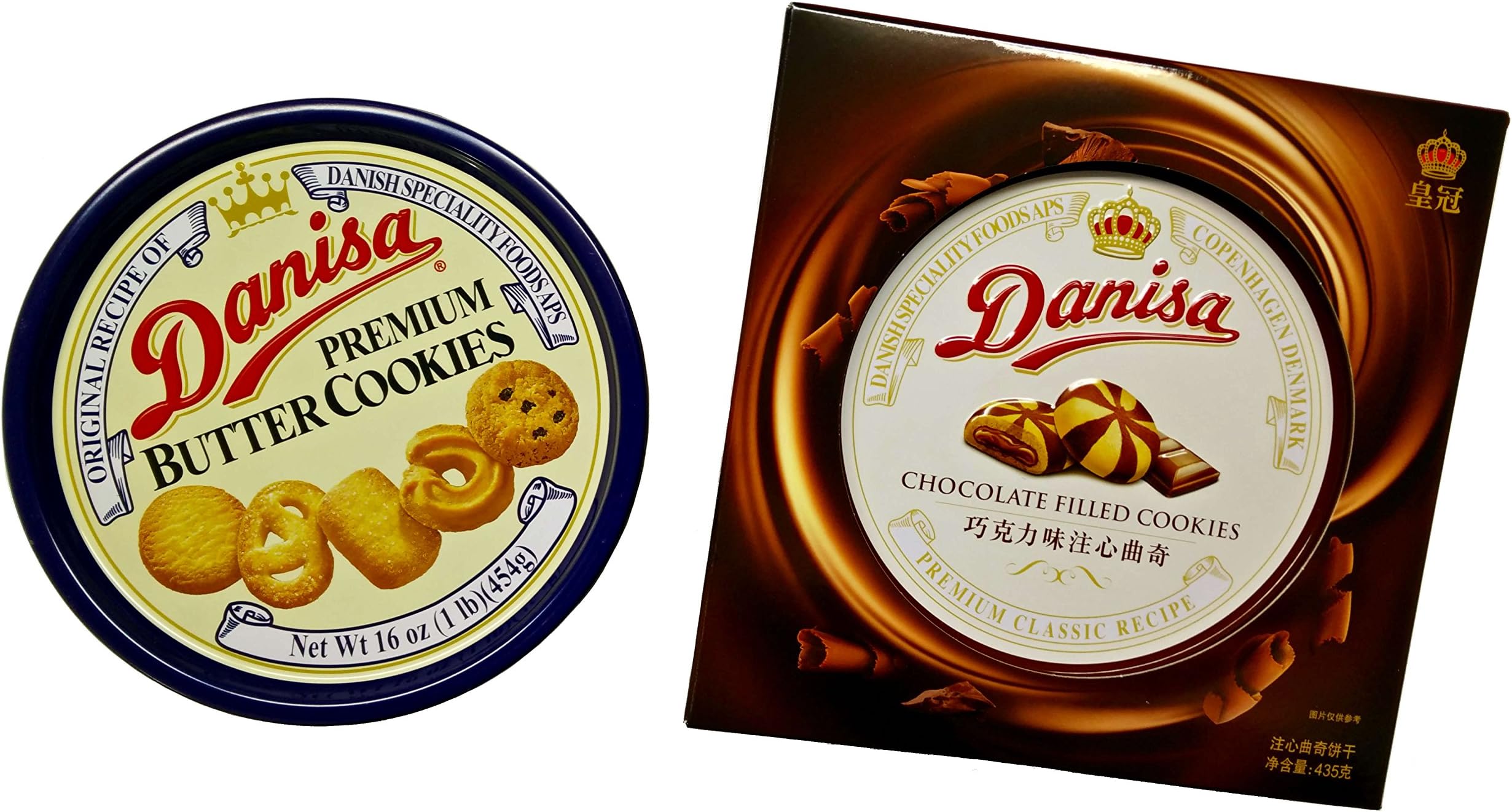 Danisa Butter Cookies & Chocolate Filled Cookies