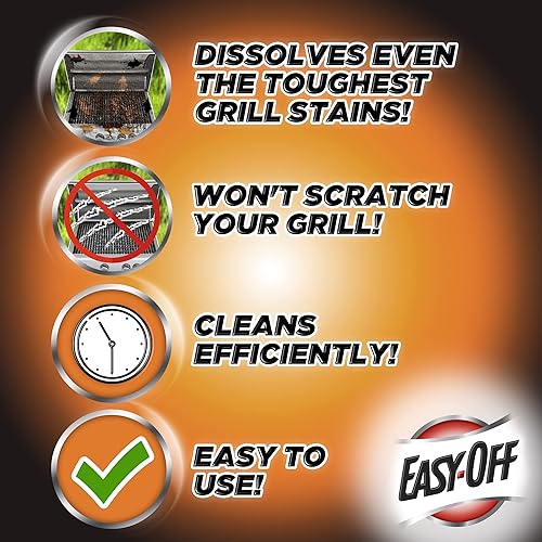 Miniatura 7 de Easy Off 6233887981 Limpiador de parrilla de barbacoa de 14.5 oz con latas de aerosol