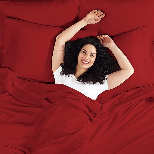 Miniatura 2 de Empyrean - Juego de sábanas de tamaño individual  3 piezas súper suaves  Juego de sábanas de microfibra de doble cepillado  Sábanas de hotel de lujo