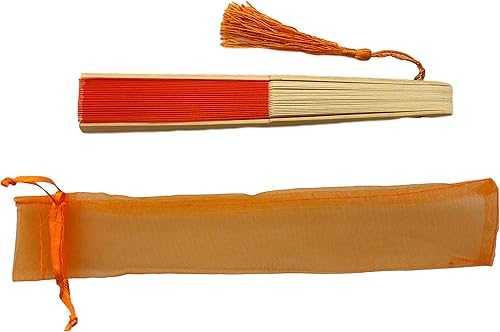 Miniatura 24 de FANSOF.FANS Abanico de mano plegable de mano de tela con borla de grado A, varillas de bambú para mujeres y niñas, fiesta de verano, eventos, Azul