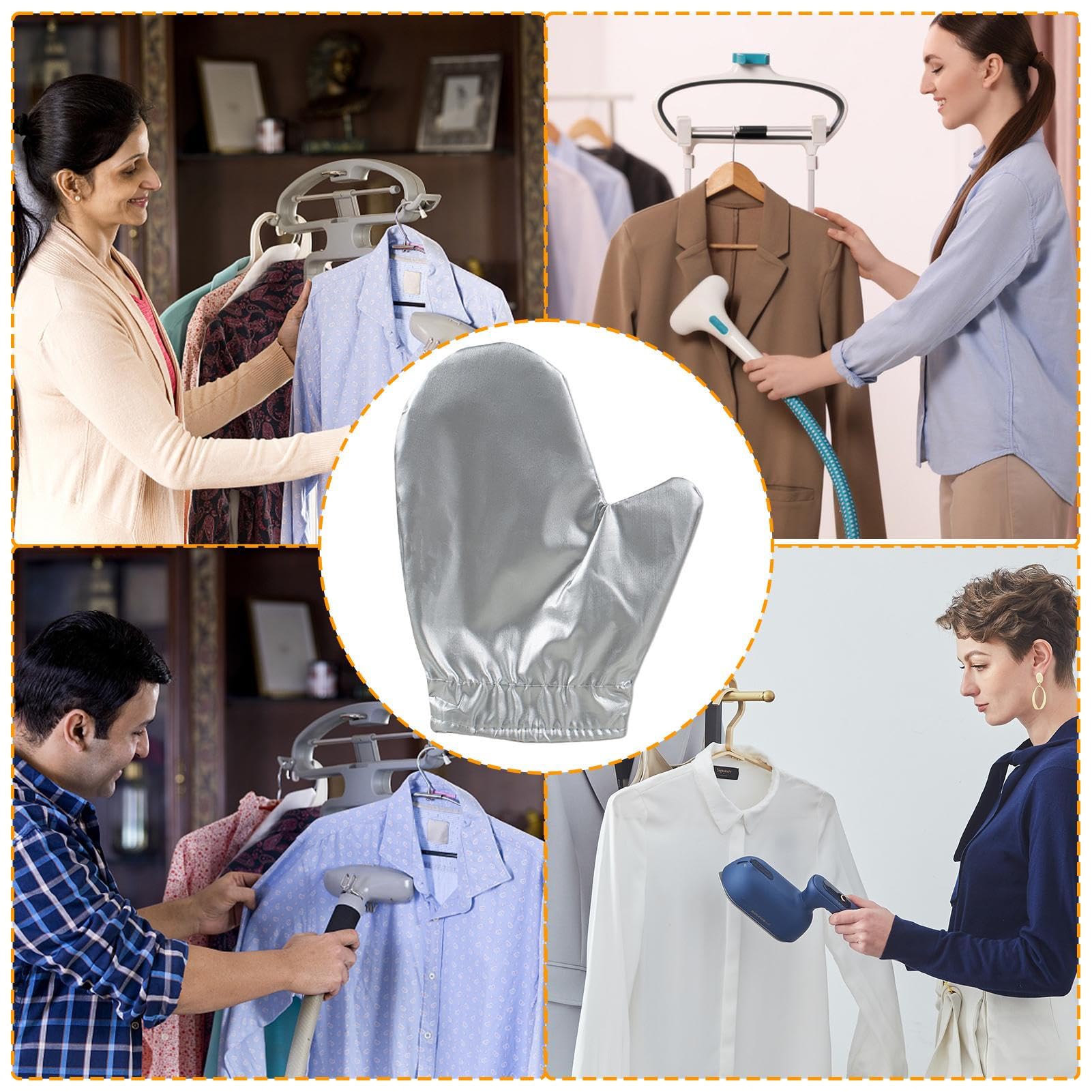 Guanti Per Stiratura A Vapore HOLDES | Argento, Impermeabili | Resistenti Al Calore - Foto 7