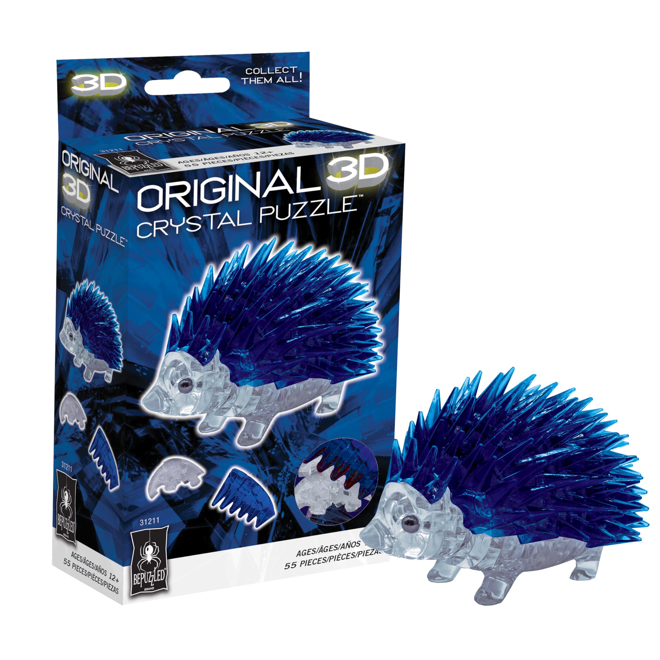 Amazon.com: BePuzzled | Hedgehog Standard Original 3D Crystal