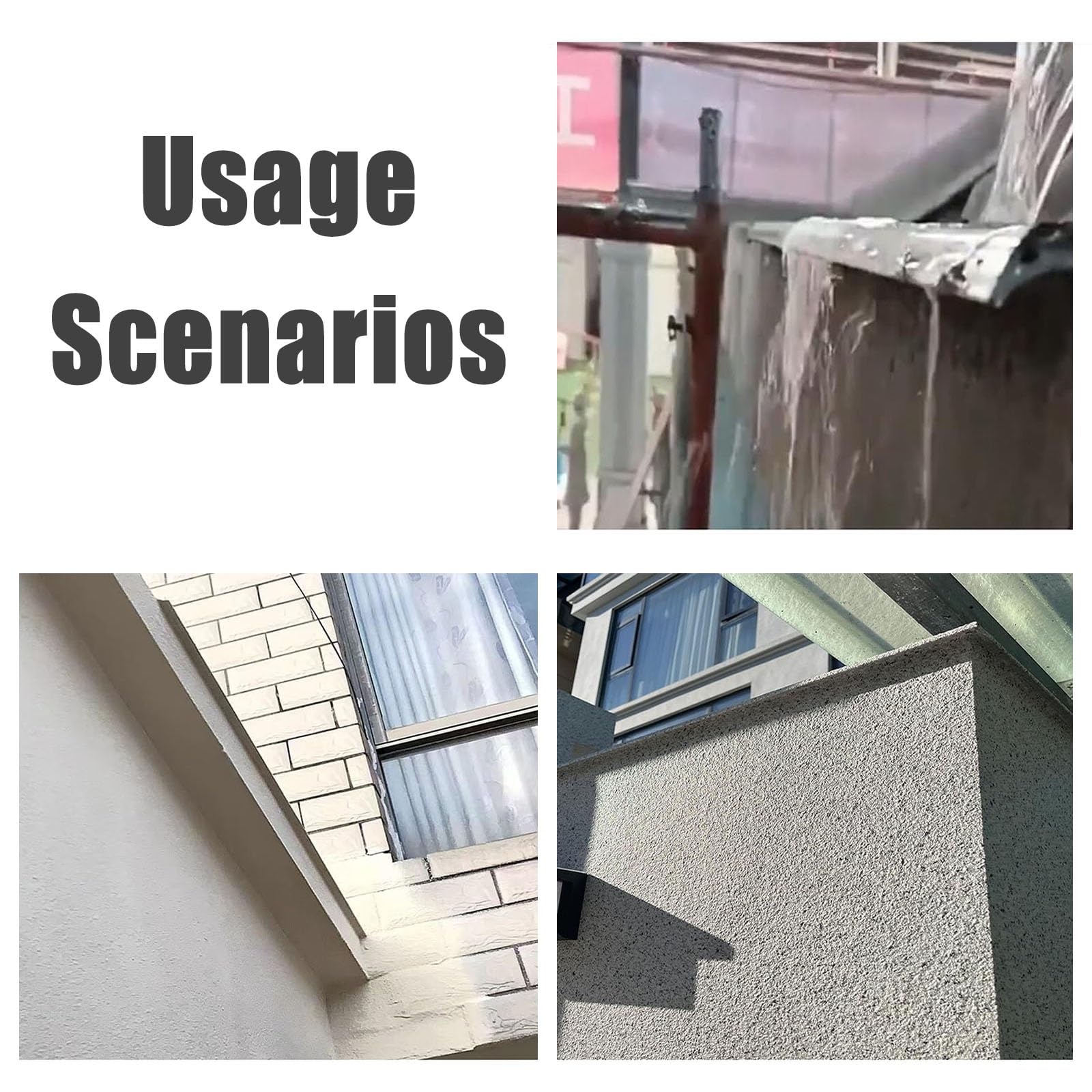 vierteaguas muro exterior Deflector de techo 50 180 cm longitud para macizos de flores, borde de caída de lluvia con pico de águila para borde de cerca(W 40 MM L 130 CM)