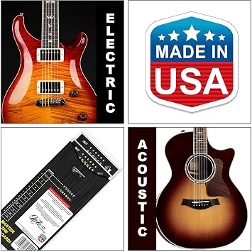 Guitar Fretboard Note Map Decals/Stickers for learning and Practicing Notes, Chords and Scales on Electric and Acoustic Guitar