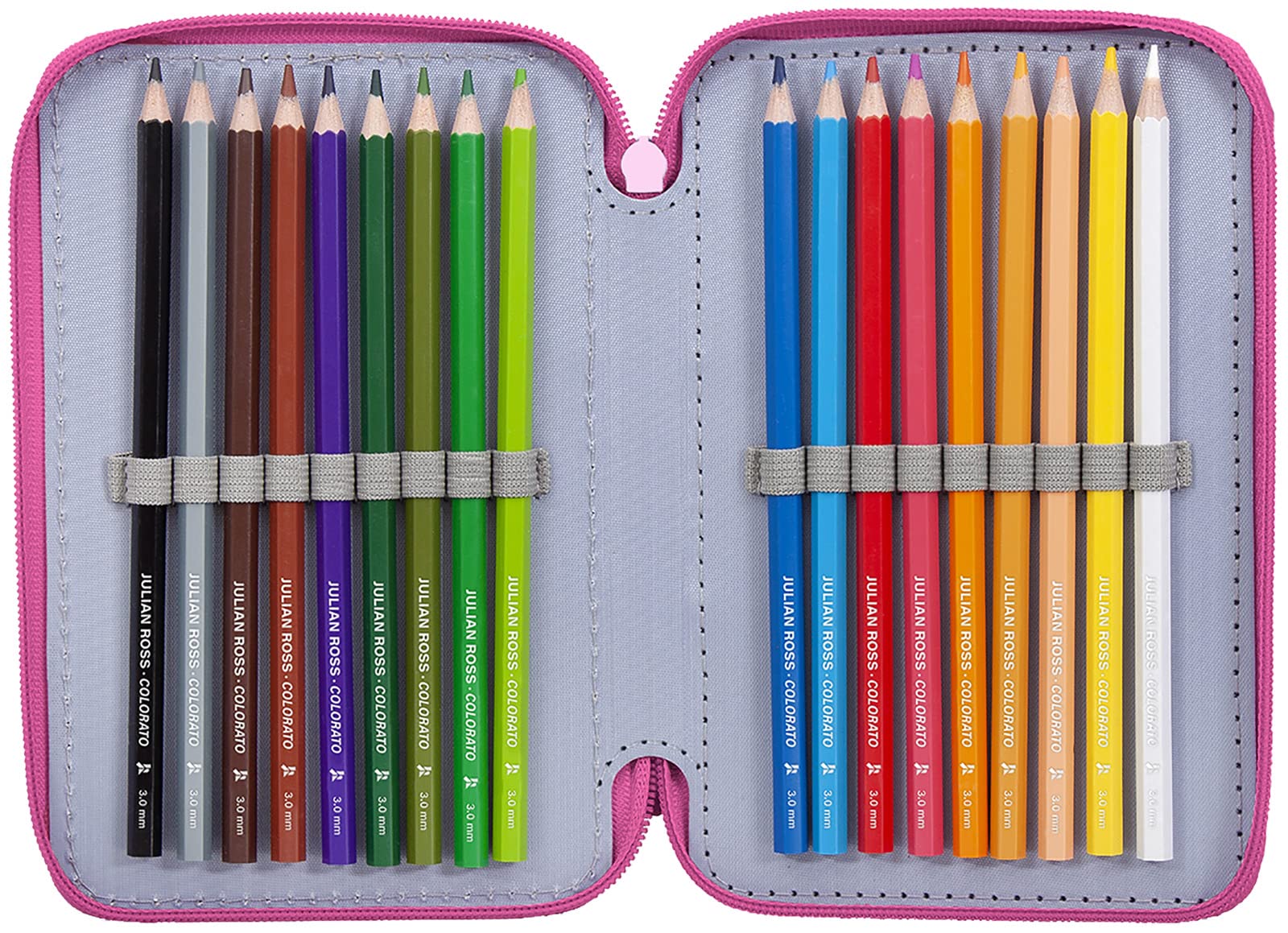 Clondo Trousse Scolaire Complète 44 Pièces pour Fan de Disney Princesses – Kit Créatif Triple Compartiment avec Ciseaux, Crayons, Feutres – Idée Cadeau Fille Rose avec Ariel, Raiponce, Cendrillon