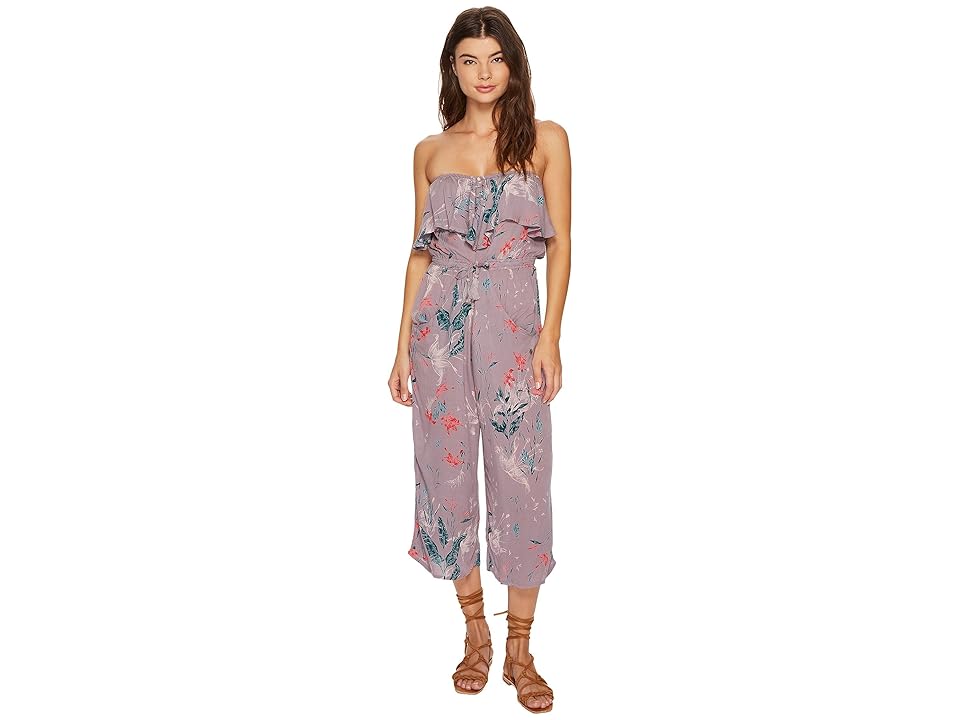 

Roxy Romantic Daze Printed Romper (Minimal Gray Lee Lee) Women's Jumpsuit & Rompers One Piece