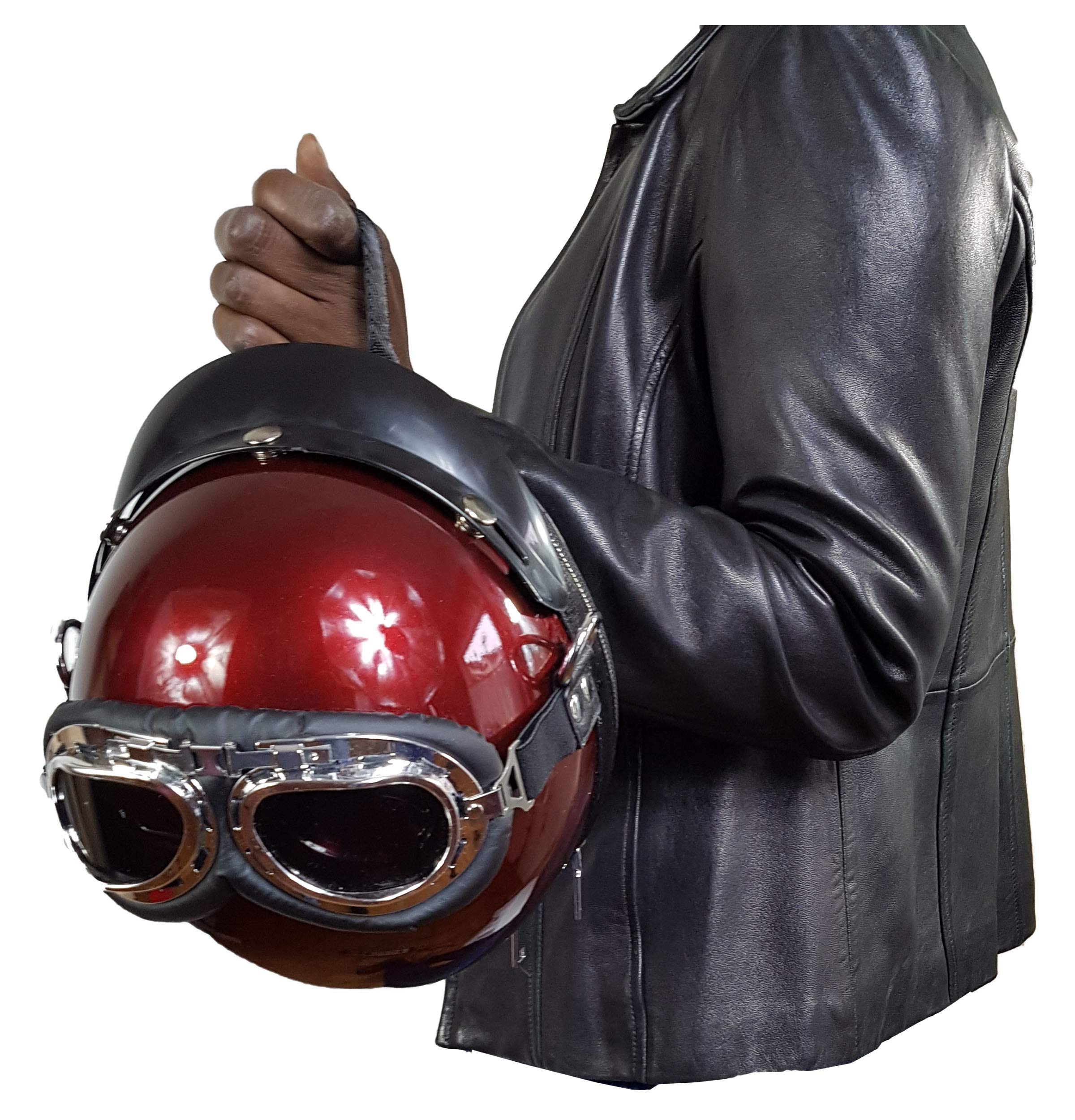 Designer Handtasche Motorradhelm Grün