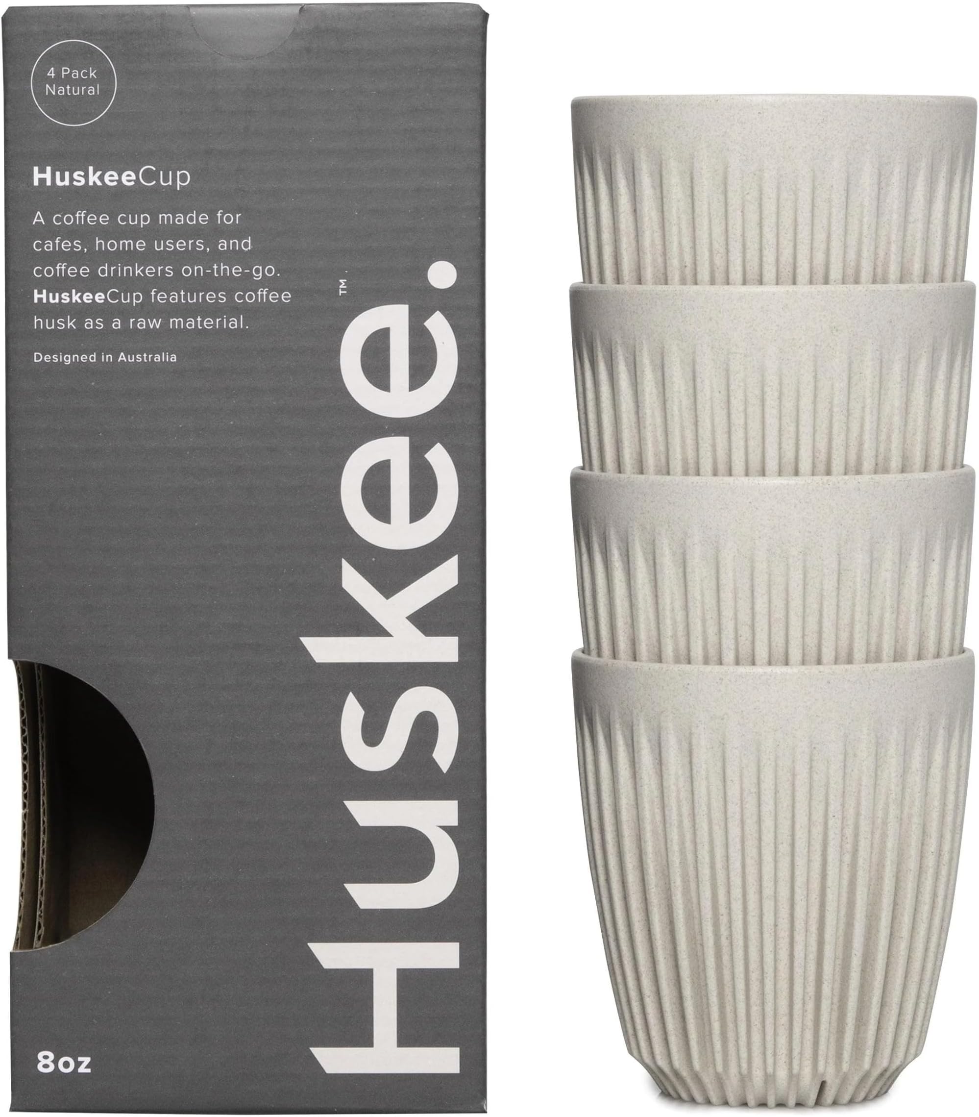 HuskeeCup (4-Pack) (Natural, 8oz)