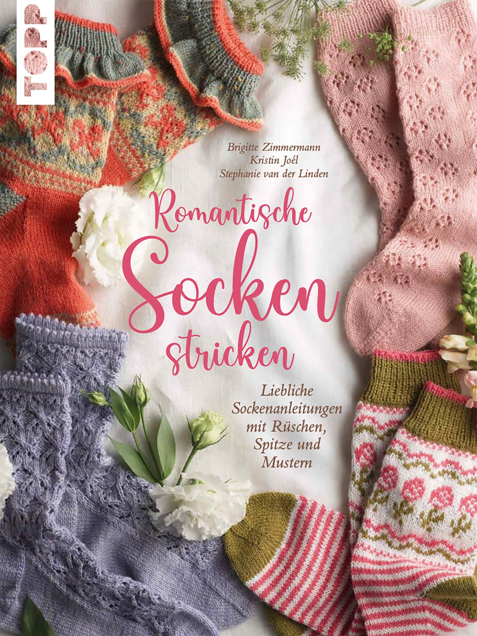 Romantische Socken stricken: Liebliche Sockenanleitungen mit Rüschen, Spitze und Mustern