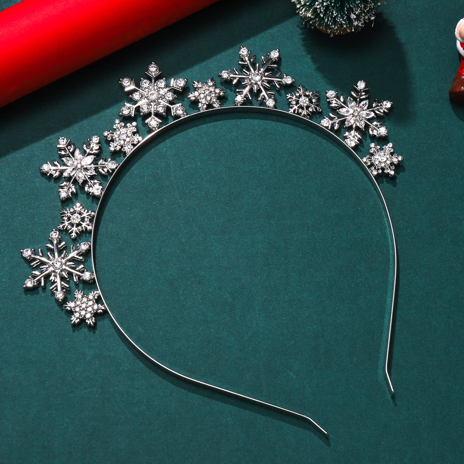 Diadema De Copo De Nieve Con Diamantes De Imitación Para