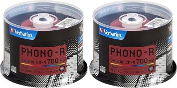 Verbatim Japan Single Record CD-R 700MB 50 Sheets Record Design 48X SR80PH50V1 x2