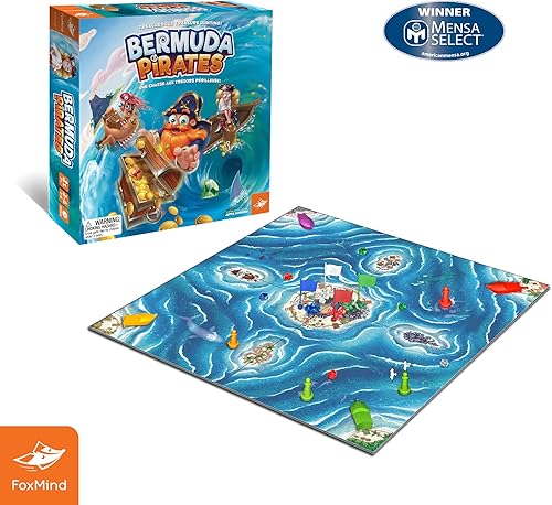 Miniatura 2 de FoxMind, Bermuda Pirates - Juego de mesa magnético para niños, cautivadora aventura pirata para familiares y amigos